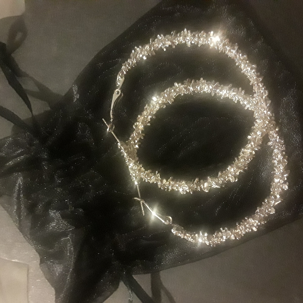 Silver hoops